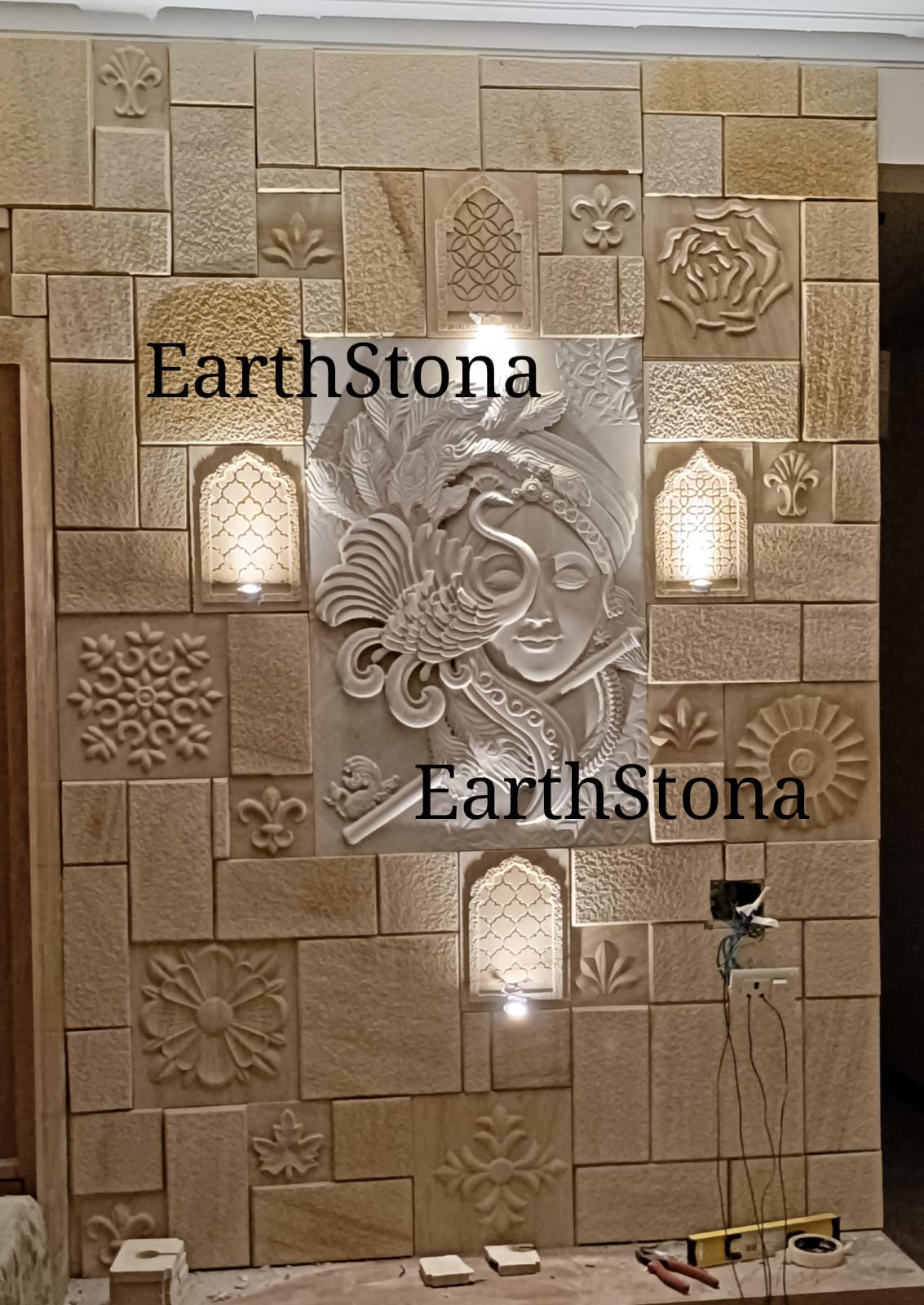 Natural Stone Wall Cladding 3D Pattern